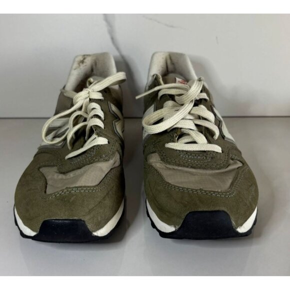 New Balance WR696VCB Womens Heritage Suede Mesh Sneakers Shoes Khaki Tan Sz 7.5 - Picture 4 of 9